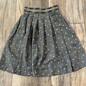 Tracy Reese Gray Polka Dot Skirt